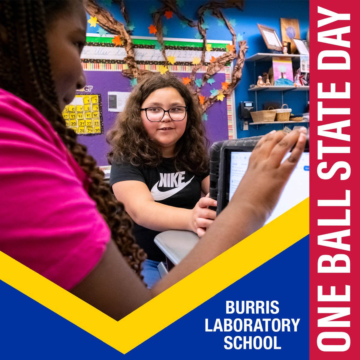 It’s #OneBallState Day and Burris is celebrating the students who lead, create, and grow every day! 💙

Help fund scholarships, upgrade equipment &amp; support K–12 learners as they chase their passions.
Give now: oneballstate.bsu.edu/giving-day/949…

#BurrisLaboratorySchool #BallStateTC