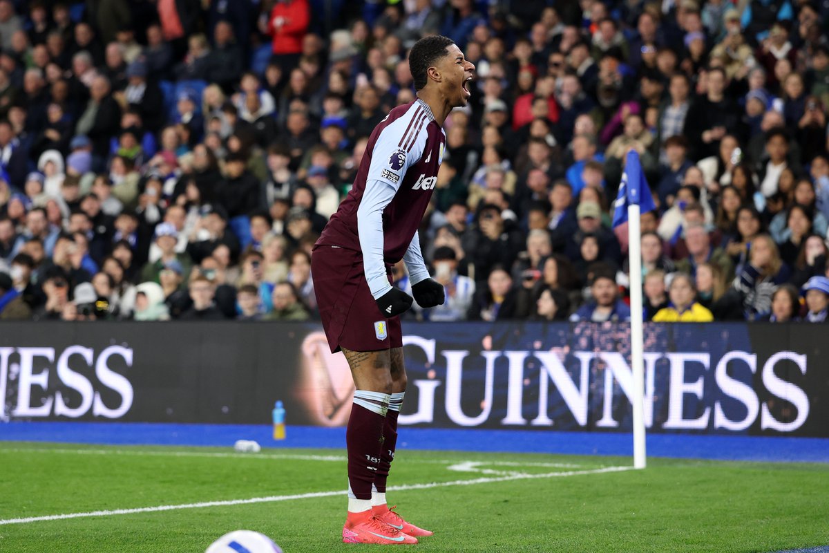Three goals in his last two games 💪

Seven goal involvements in 11 matches 😤

Marcus Rashford is loving life on loan for Aston Villa ❤️