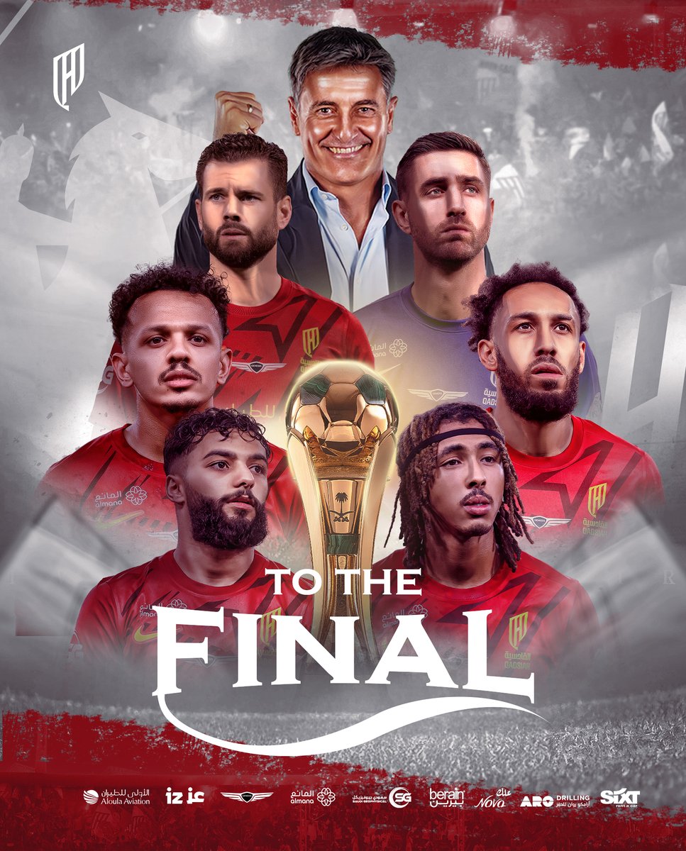 بعزيمة الرجال ⚔️
وبإصرار الفرسان 🤩

القادسية في نهائي #أغلى_الكؤوس 🏆❤️