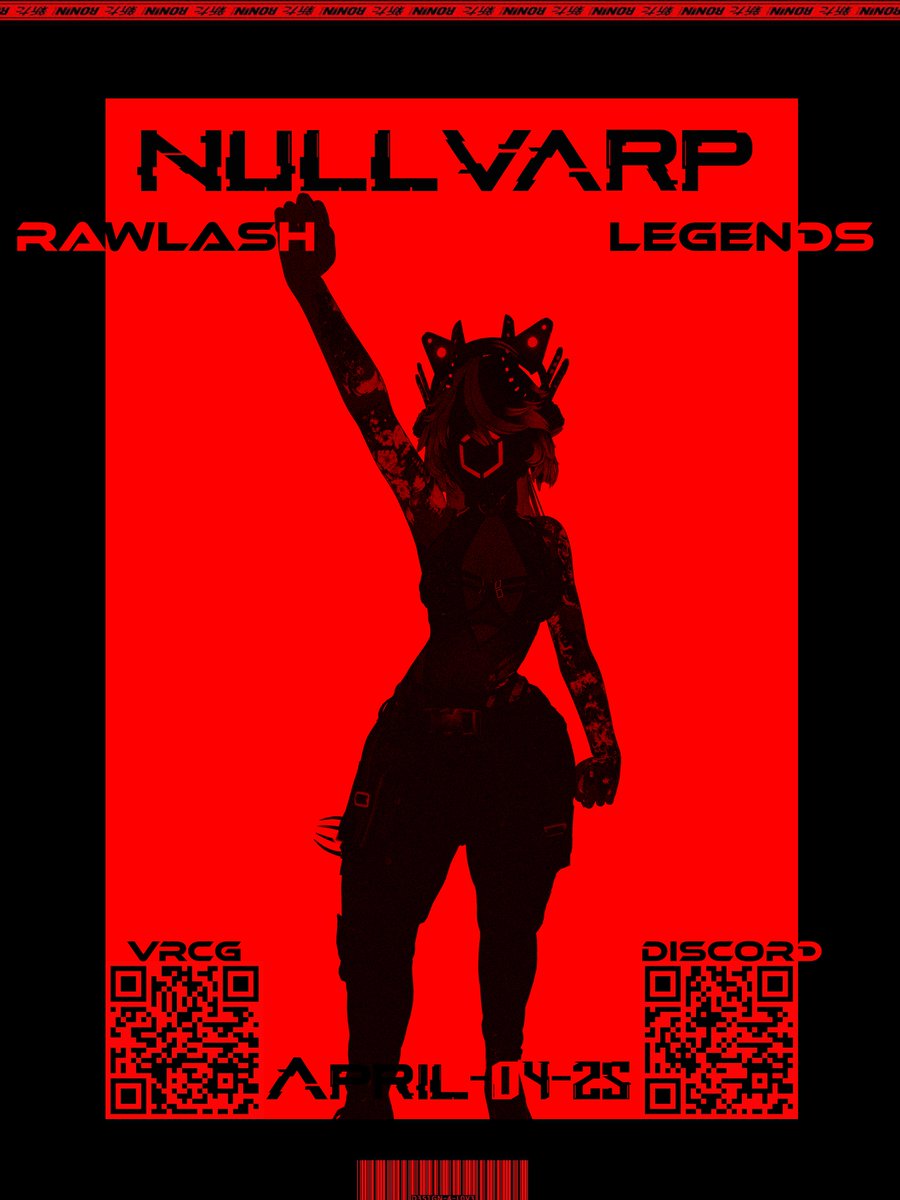 Bringing the hardest sounds and delivering a devastating mix of Rawtempo and Uptempo. Expect distorted kicks, aggressive drops, and pure sonic destruction!
<a href="/NULLvarp/">NULLvarp</a>  is coming to Rawlash Legends with destructive kicks!!
vrc.tl/event/10973
discord.gg/UErgFV9sWG