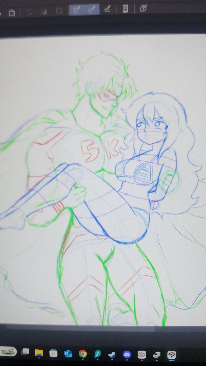 I've had this pose in the drafts for quite a while. Since I hit 5k watchers on deviantart, in fact... I almost have 6k, so perhaps I'll change that... Sorry, I've been slacking.
Hopefully, I can finish this soon for you guys. :)