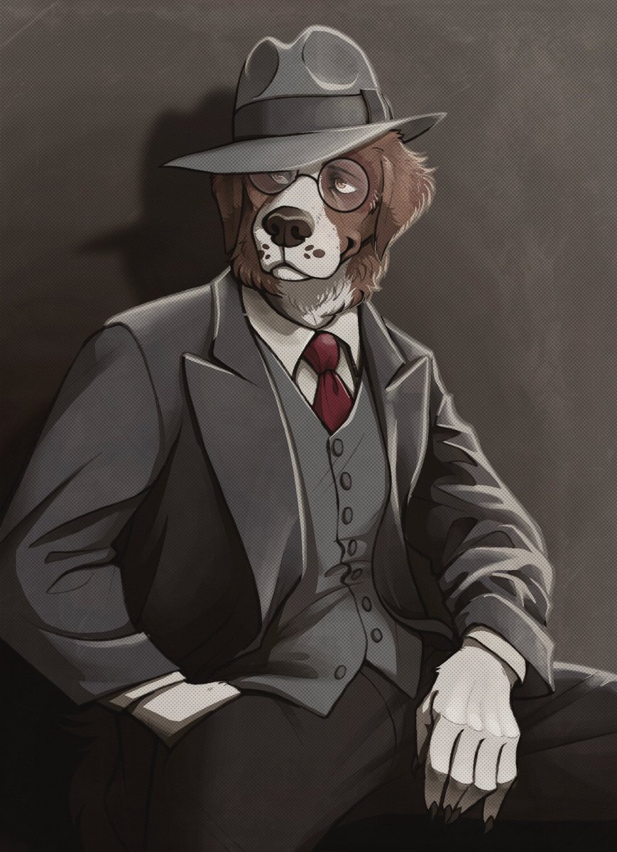 🍂Suave suited Saint Bernard🍂