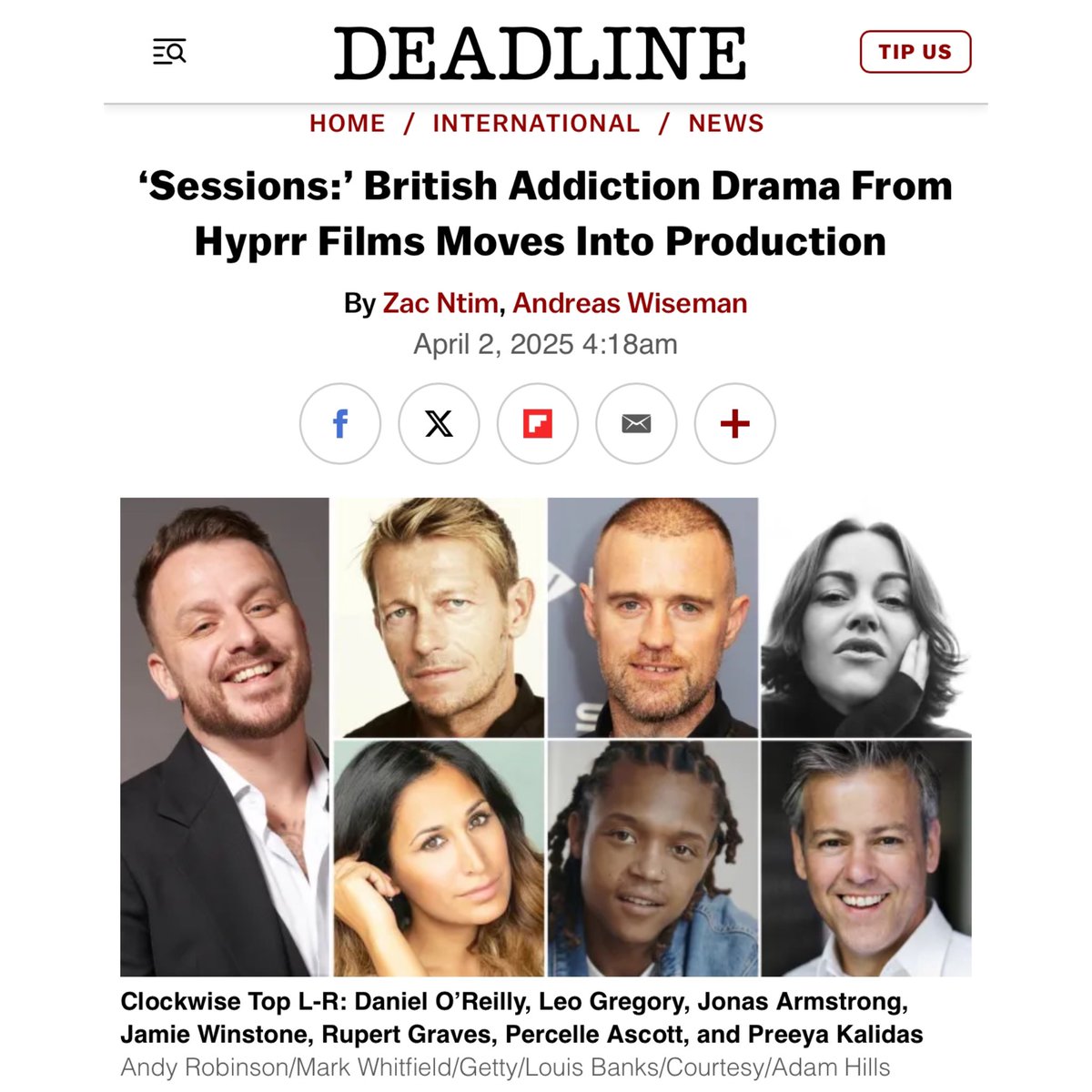 dapperlaughs's tweet image. Excited to share the cast of my film @SessionsTheFilm that we are shooting right now!
Exciting times!