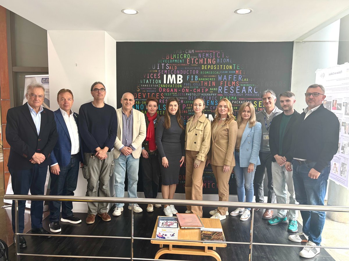 EU4DigitalUA (@eu4ua) on Twitter photo 🔬 The Ukrainian delegation today visited <a href="/imb_cnm/">IMB-CNM-CSIC</a> to explore groundbreaking research in micro & nanotechnologies, components & systems — a crucial area for 🇺🇦’s semiconductor industry.
<a href="/EUDelegationUA/">EU in Ukraine</a> @fiap_esp <a href="/mintsyfra/">Мінцифра</a> 🔬 The Ukrainian delegation today visited <a href="/imb_cnm/">IMB-CNM-CSIC</a> to explore groundbreaking research in micro & nanotechnologies, components & systems — a crucial area for 🇺🇦’s semiconductor industry.
<a href="/EUDelegationUA/">EU in Ukraine</a> @fiap_esp <a href="/mintsyfra/">Мінцифра</a>