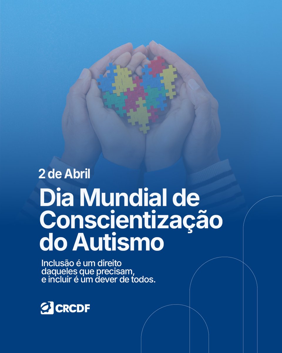 crcdfoficial's tweet photo. Hoje é o Dia Mundial da Conscientização do Autismo! 💙 Mais do que uma data, é um lembrete de que a inclusão é um direito e um compromisso de todos.

Juntos, construímos um mundo mais acessível!

#CRCDF https://t.co/qaU0XkW3uV