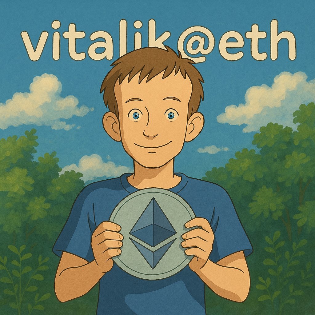 vitalik@eth: To a legend of code -
In a meadow of dreams, the seeds of tomorrow took root. A Ghibli tale of Ethereum’s dawn—retweet to spread the joy!

#Ghibli #ghiblistyle #ghibliart #Ghiblistudio #GhibliTrend #Ethereum #Ethereum #UCPI #ens
#Crypto #cryptocurrencies