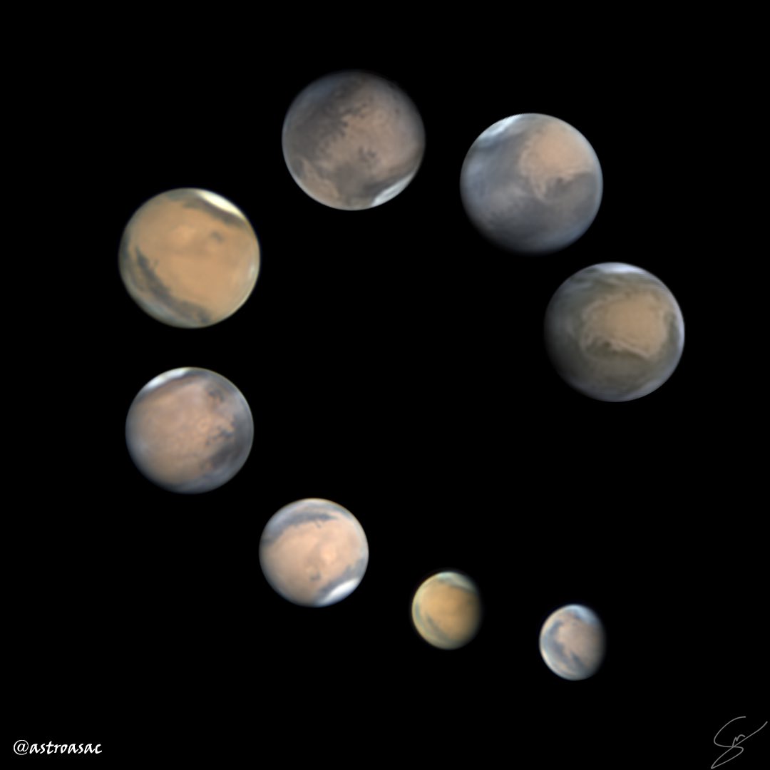 astroasac's tweet image. Resumen de la temporada 2024/2025 de Marte.
#cielosESA #telescope #mars #planet