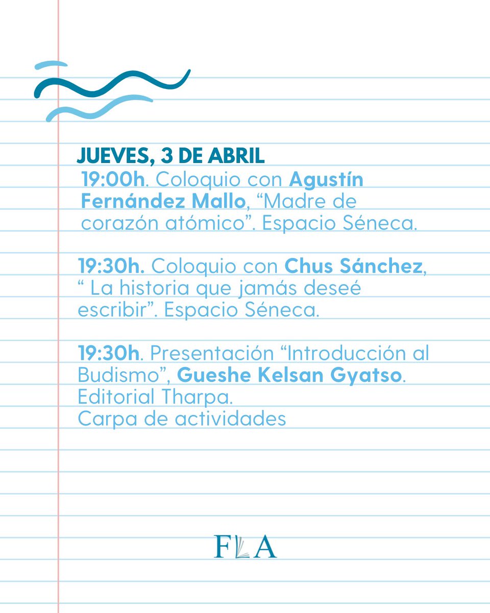 📖 ¡Hoy seguimos leyendo entre líneas!
Cuentacuentos, talleres, poesía, libros y coloquios para emocionarse y descubrir nuevas voces.

📍 Plaza Séneca
#FLAlicante