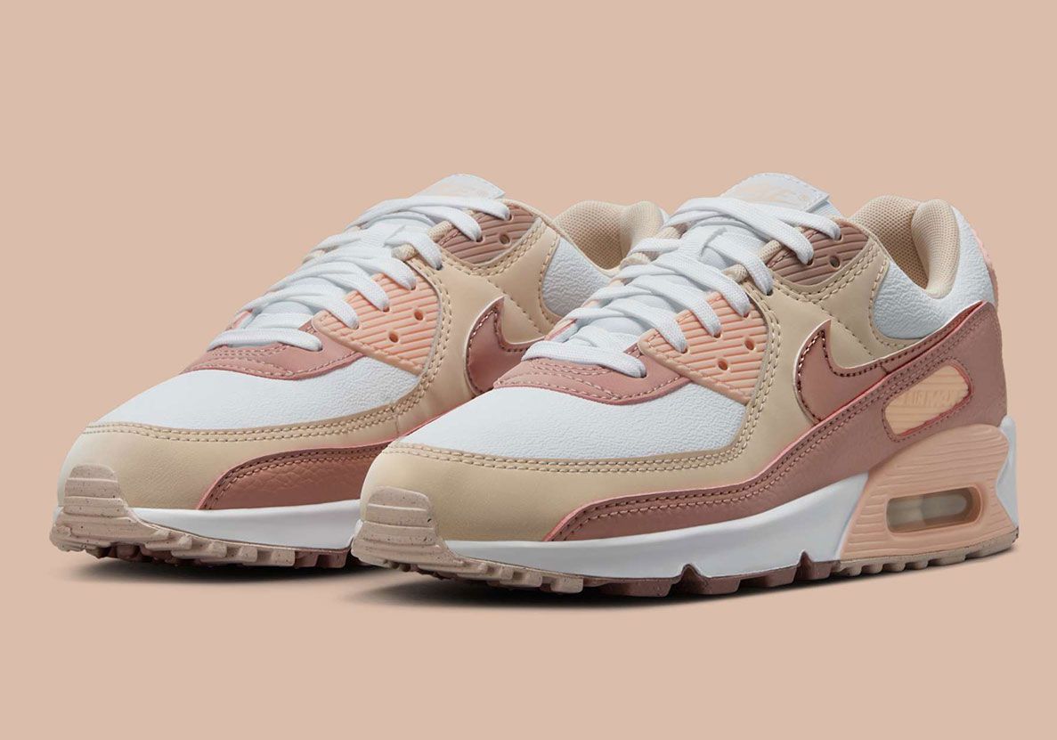 nike air max 90 brown and pink