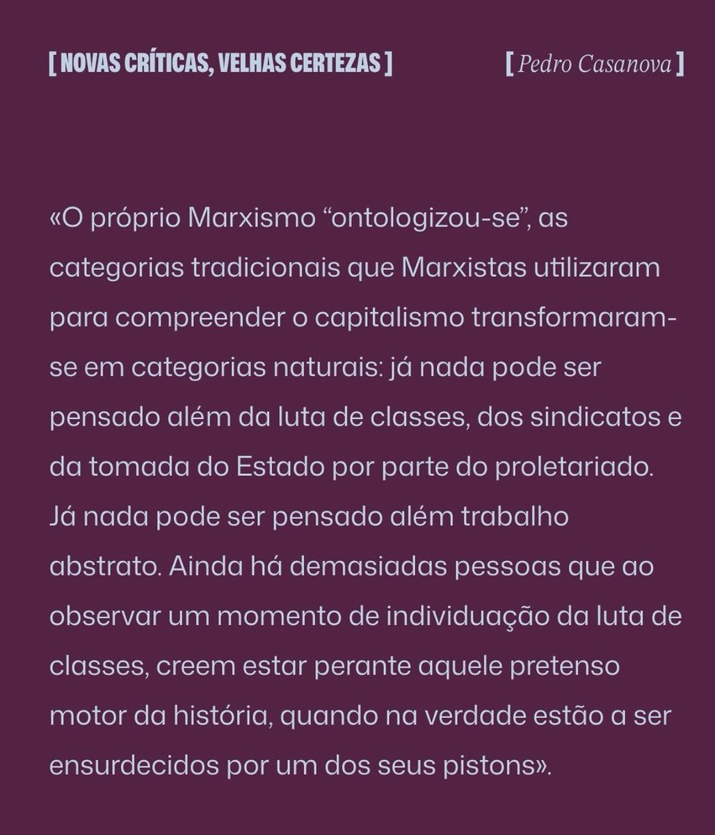 desatempo.pt/blog/novas-cri…

Já podem ler o meu texto, escrito para o Desatempo, sobre Marxismo, Trabalho e Ontologia. Obrigado ao coletivo pelo convite e confiança