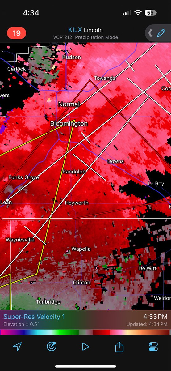 WW3_Monitor's tweet image. Tornado warning for Bloomington, IL

#ilwx #tornado