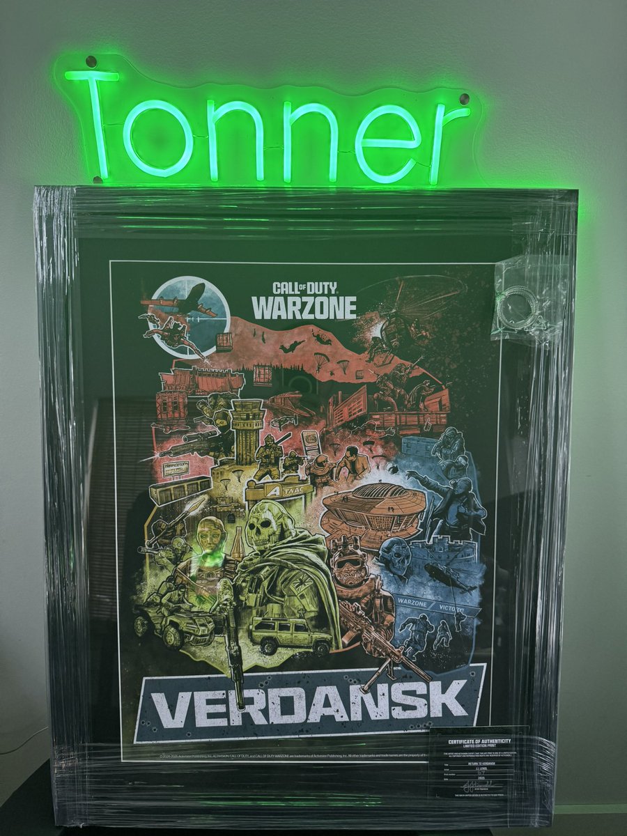 Thank you Call of Duty for the Limited Edition “Return to Verdansk” Print #67 of 500! Signed by <a href="/JJLendl/">J.J. LENDL</a>! ❤️🔥 <a href="/CallofDuty/">Call of Duty</a> #VERDANSK