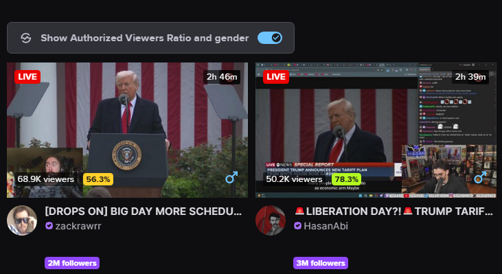 kaceytron's tweet photo. I got a twitch extension that shows viewer ratios and detects botting/embedding

Interesting... Looking into this https://t.co/gRLvci8pOQ
