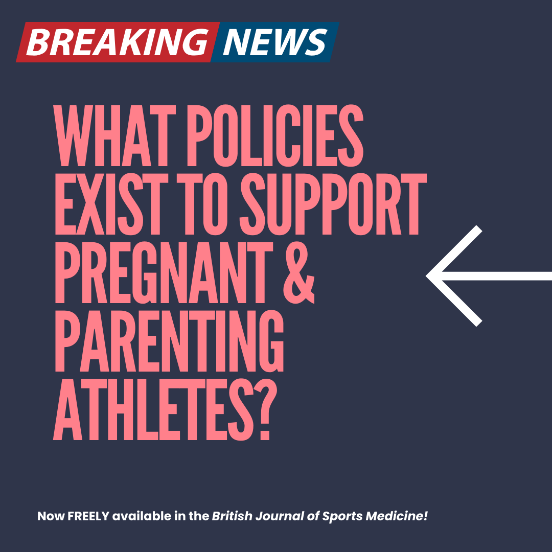 Margie Davenport, PhD (@exercisepreg) on Twitter photo NEW Open Access Paper!
We conducted a scoping review of international-level sport policies for pregnant, postpartum or parenting high-performance athletes to understand what policies currently exist, and to identify policy gaps to be addressed. Now available in <a href="/BJSM_BMJ/">British Journal of Sports Medicine (BJSM)</a> NEW Open Access Paper!
We conducted a scoping review of international-level sport policies for pregnant, postpartum or parenting high-performance athletes to understand what policies currently exist, and to identify policy gaps to be addressed. Now available in <a href="/BJSM_BMJ/">British Journal of Sports Medicine (BJSM)</a>