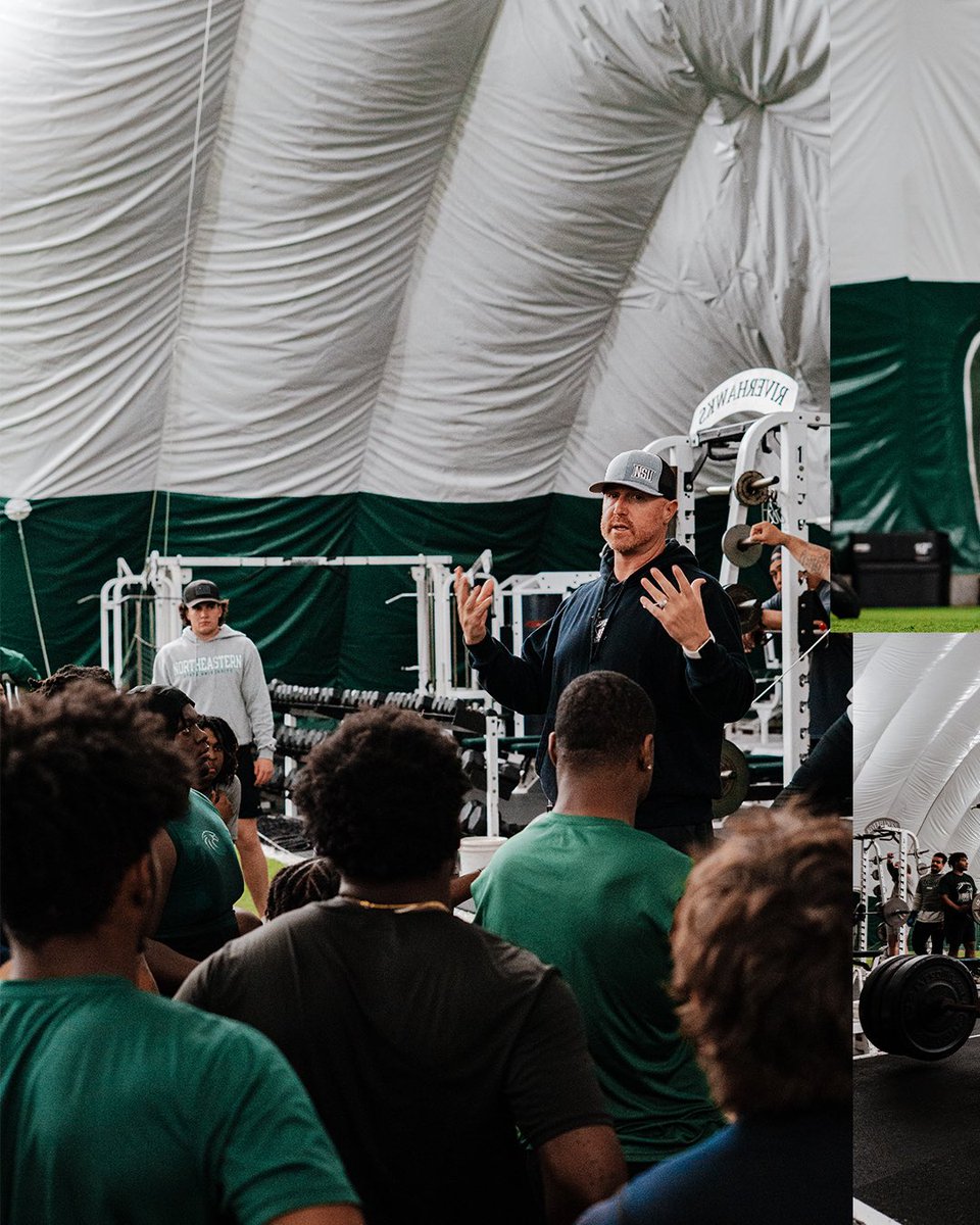NSU_Football's tweet photo. Been putting in work all spring ‼️

Almost time to put it onto the field at our spring game THIS SATURDAY at Doc Wadley Stadium 🦅🏈

#JustWork | #Come2TheQuah https://t.co/NpbzsStPvX