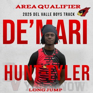 Congratulations to Our Area Qualifiers:
Jeremiah Robinson: 1st Place Discus/3rd Place Shot Put
DeMari Hunt-Tyler: 3rd Place Triple Jump
Jack Terry: 2nd Place High Jump