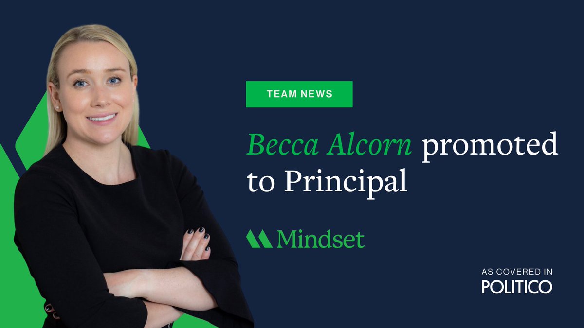 Mindset is pleased to announce that Rebecca S. Alcorn has been promoted to Principal. Her expertise, dedication, and leadership have been integral to our team’s success, and we look forward to her continued growth and impact in this new role.