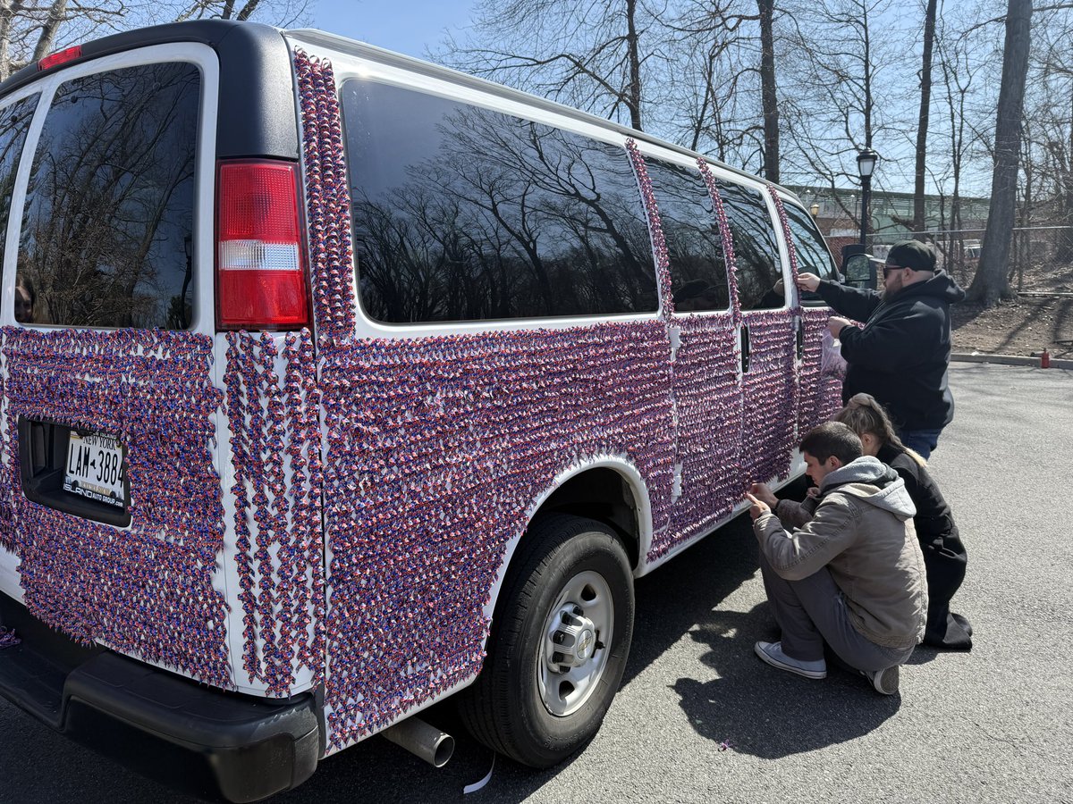 Congratulations to the <a href="/GRACEOFNY/">GRACE Foundation</a> on making a new Guinness World Record today by putting 12,000 autism pins on a van for #autismawareness. We are lucky to have great providers like GRACE who do so much to support our neurodiverse community and their families!
