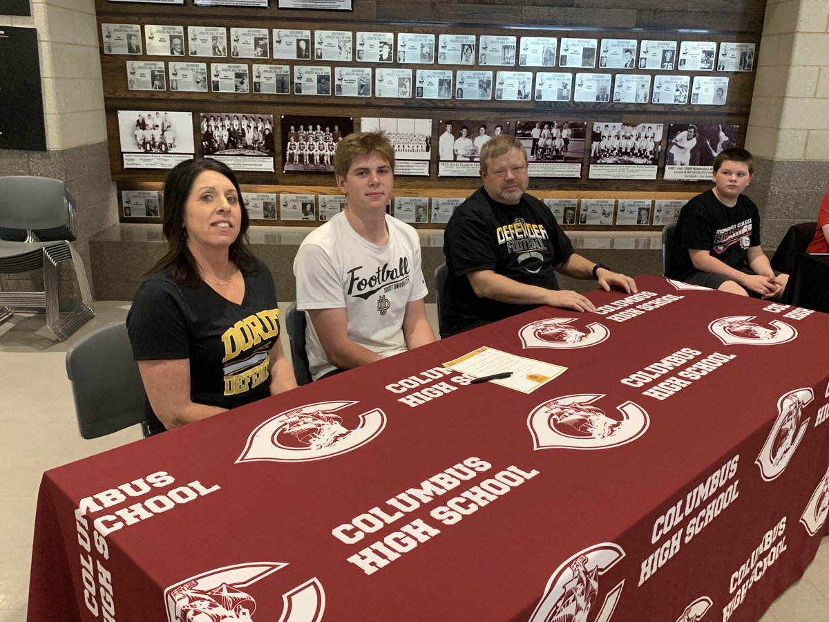 Congratulations to #Gustafson, #Zwingman, and #Buxton for signing to continue their academic and athletic careers at the next level.  Extremely proud of what these young men have done for the Maroon&amp;White. ⁦<a href="/DordtFB/">Dordt Football</a>⁩ ⁦<a href="/McPhersonBSB/">McPherson Baseball</a>⁩