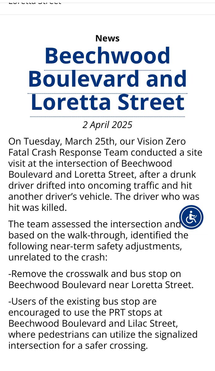Traffic engineering has its values so backwards that even its most moral adherents can’t avoid throwing their hands up and giving up like they did with this “analysis”. 

Slow the cars down? 
Nope! Remove the bus stop and crosswalk. Bad work <a href="/PghDOMI/">Pittsburgh Mobility & Infrastructure</a> ! 

engage.pittsburghpa.gov/vision-zero/be…