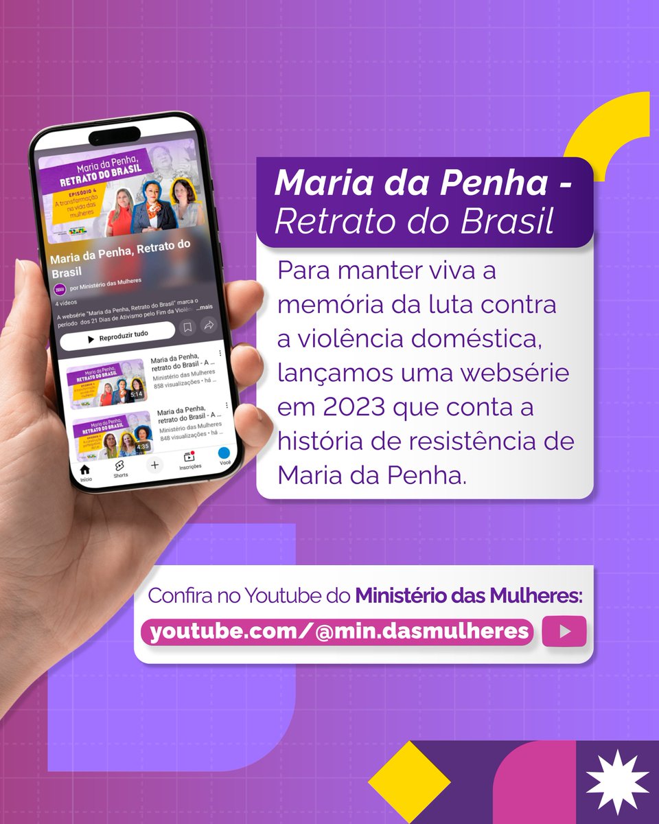 mindasmulheres's tweet image. O #MMulheres está atuando para garantir a verdade sobre o caso Maria da Penha e proteger os direitos das mulheres. 

Contribuímos com a @AdvocaciaGeral na Ação Civil Pública contra o Brasil Paralelo, que espalhou desinformação sobre este casos. #FeminicídioZero #MariaDaPenha