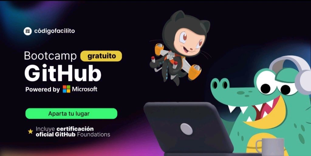 p1zz4crypt's tweet photo. 🚀 ¡Certifícate en GitHub Foundations con este Bootcamp exclusivo! (Gratuito)
https://t.co/VNSOl97vqT

#github   #bootcamp  #Tech  @codigofacilito https://t.co/Ycr5tR43yg