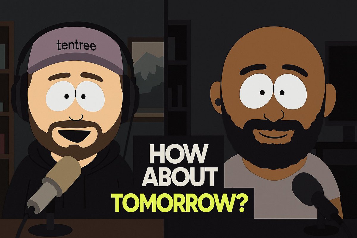 my go-to podcast! <a href="/tomorrow_fm/">Tomorrow</a> <a href="/thdxr/">dax</a> <a href="/adamdotdev/">Adam</a>