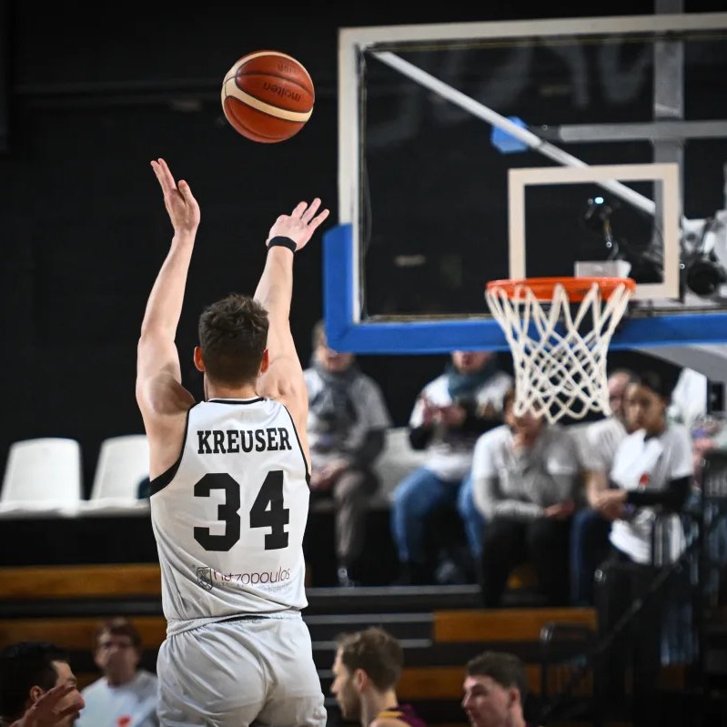 NDSUmbb's tweet photo. Shoutout Rocky Kreuser &amp; his @PAOKbasketball team in Greece for advancing to the finals of the @FIBAEuropeCup!  🇬🇷 https://t.co/aNQ9r1hdz3