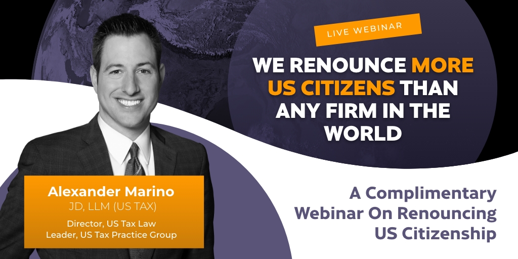 MPCLLP's tweet image. Is now the right time to renounce your US citizenship? Our webinars teach you THE RIGHT WAY to renounce.
Visit bit.ly/3FP1pHn to register for a webinar in your region.