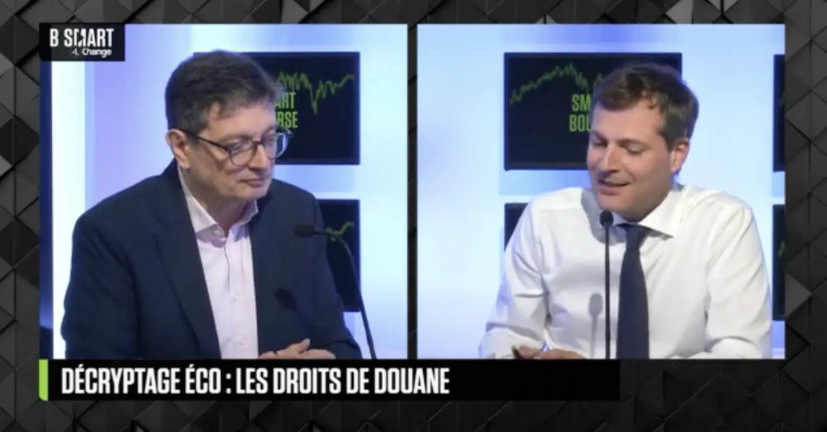 Décryptage éco : les droits de douane expliqués par Michel Ruimy au micro de. <a href="/GregoireFavet/">Grégoire Favet</a> de <a href="/B_SMART_TV/">B SMART 4Change</a> spak.fr/les-droits-de-…