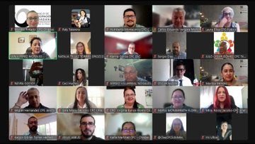 Los integrantes del CPC Chiapas participaron virtualmente en la reunión semanal de la Red Nacional de CPC’s del Sistema Anticorrupción, presidida por la Dra. Vania Pérez Morales, donde se trataron temas sobre la logística del decálogo de los CPC’s, entre otros asuntos.