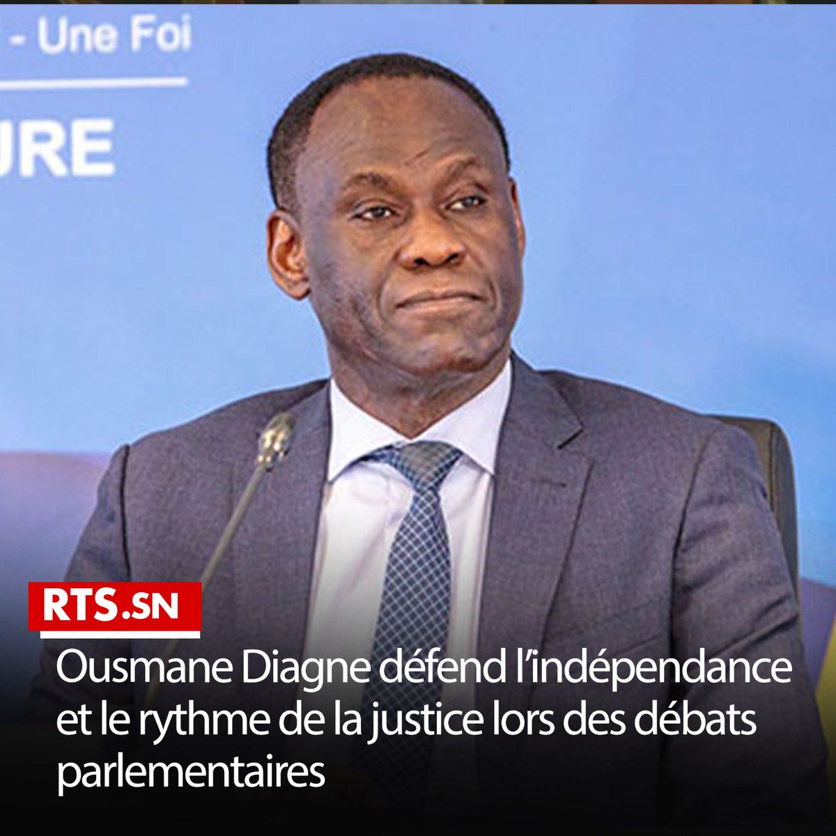 Êtes vous d'accord avec le ministre de la justice M. Ousmane Diagne sur le rythme de la justice?