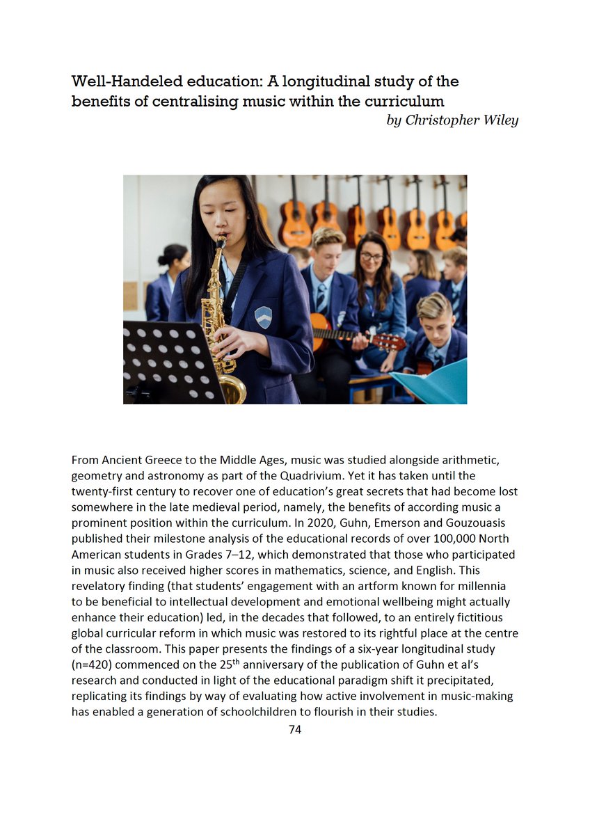 Christopher Wiley (@dr_chris_wiley) on Twitter photo Vol. 10 of the Journal of Imaginary Research is out today, including my contribution 'Well-Handeled education: A longitudinal study of the benefits of centralising music within the curriculum' (pp. 74-75). journalofimaginaryresearch.home.blog/2025/03/31/jou… @UniofSurrey #ImaginaryResearch #AbstractFiction Vol. 10 of the Journal of Imaginary Research is out today, including my contribution 'Well-Handeled education: A longitudinal study of the benefits of centralising music within the curriculum' (pp. 74-75). journalofimaginaryresearch.home.blog/2025/03/31/jou… @UniofSurrey #ImaginaryResearch #AbstractFiction