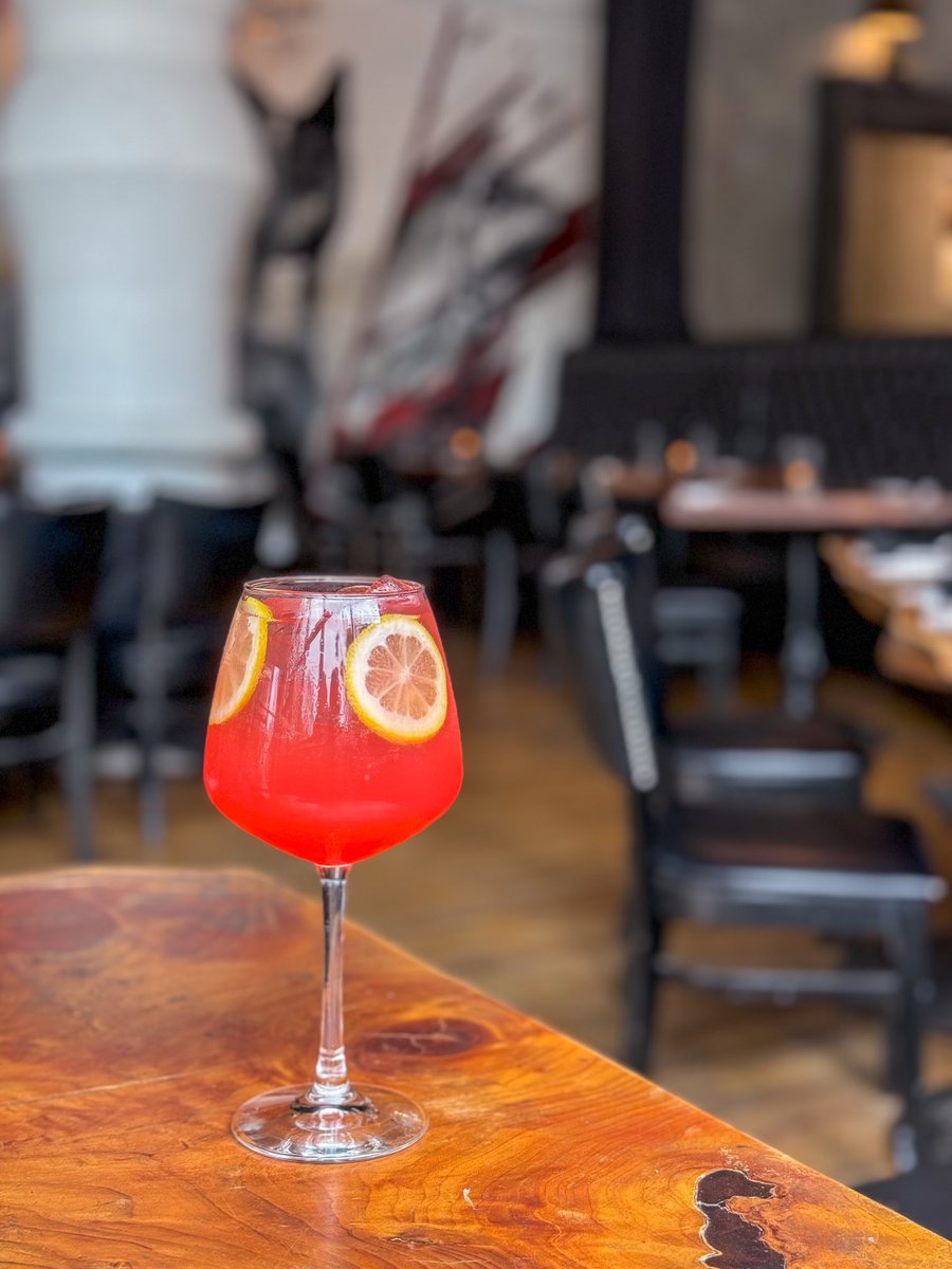 ON THE MENU Cherry Bomb🍒 with gin, orange liqueur, housemade grenadine and lemon 
#CUthere