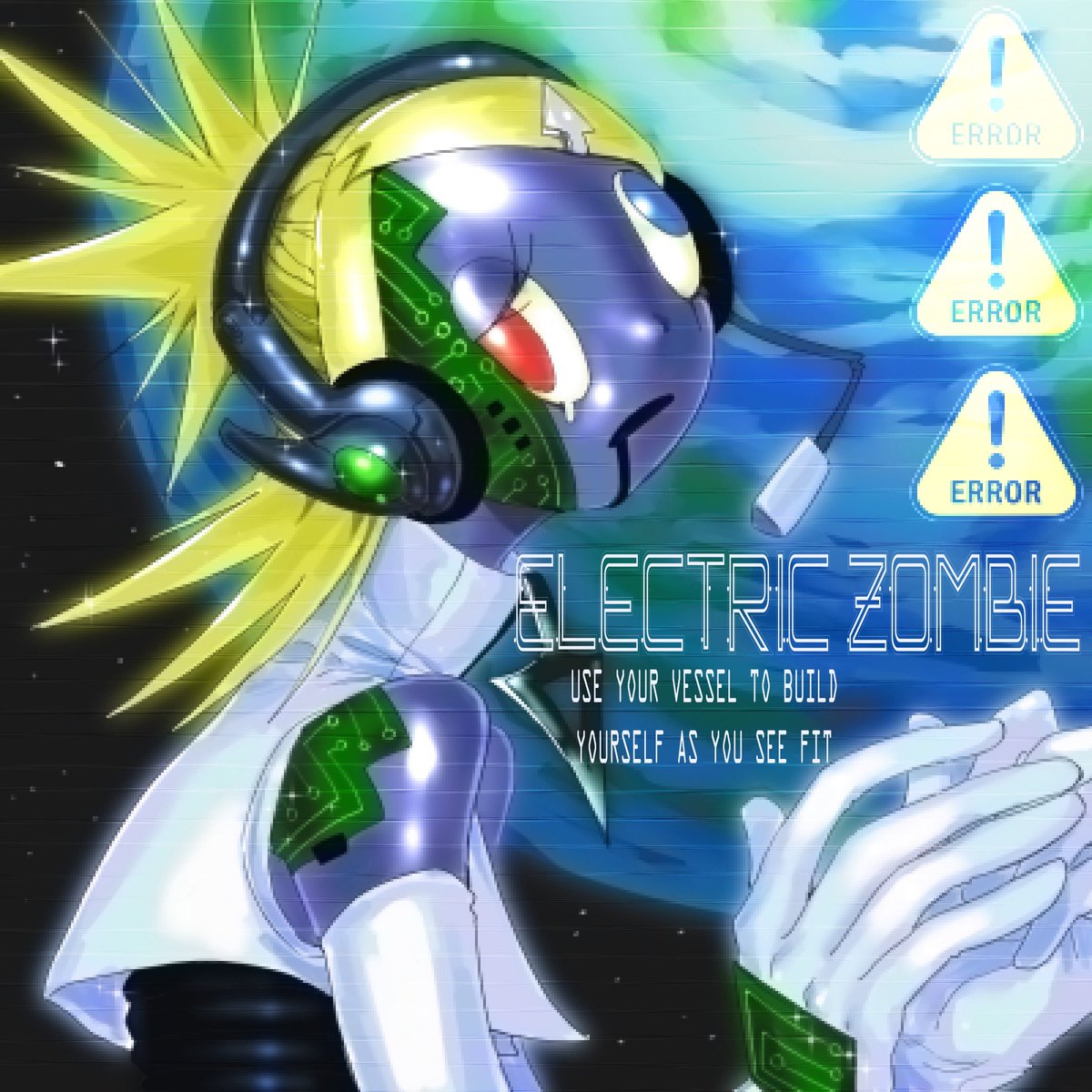 Here’s like a little album cover for if LMZ make a futuristic music album!!! I reeeeeally like this design💛