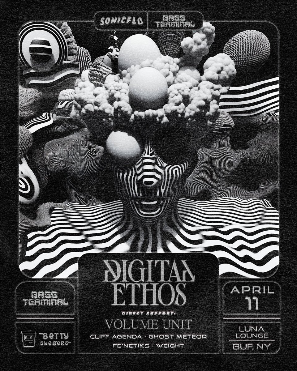 ghostmeteor's tweet image. 4/11. Luna Lounge. We return with @_DIGITALETHOS and @volumeunitmusic
