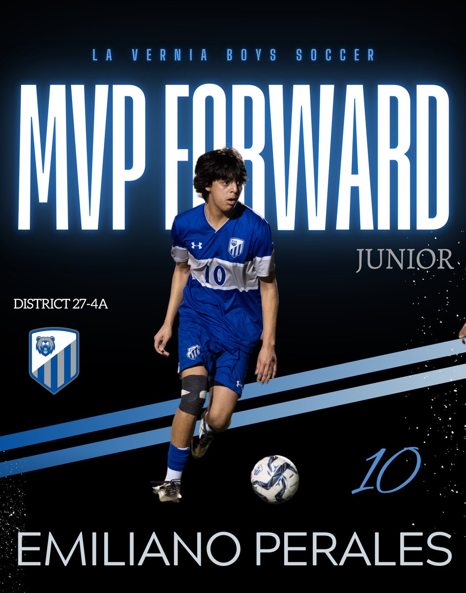 La Vernia Soccer (@laverniafut) on Twitter photo We would also like to send a huge shout out to <a href="/EPerales08/">Emiliano_perales08</a> for receiving FWD MVP with his 39 District Goals and 53 overall for the season. We would also like to send a huge shout out to <a href="/EPerales08/">Emiliano_perales08</a> for receiving FWD MVP with his 39 District Goals and 53 overall for the season.