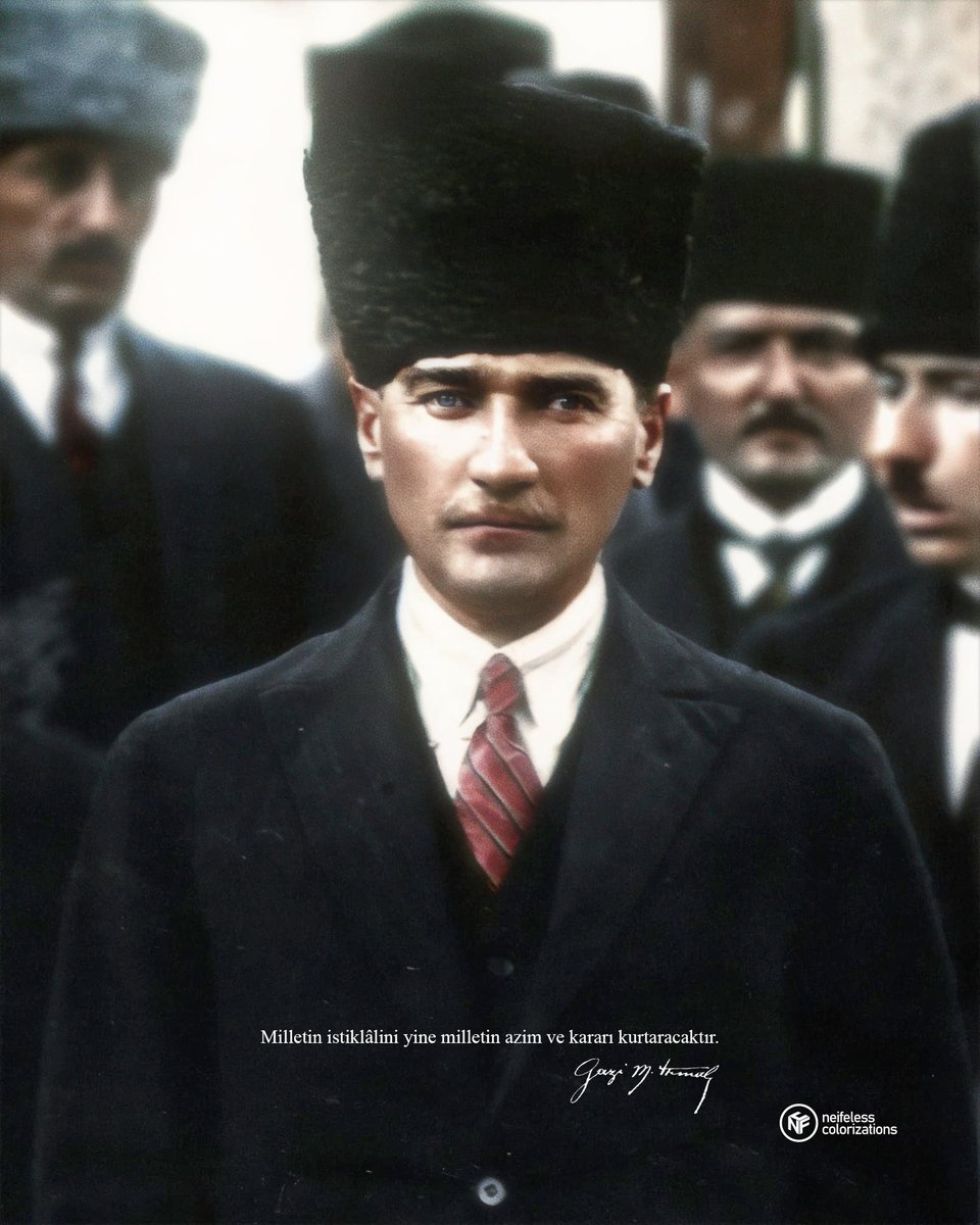neifeless's tweet image. Milletin istiklâlini yine milletin azim ve kararı kurtaracaktır. Gazi Mustafa Kemal Atatürk. 

22 Haziran 1919.