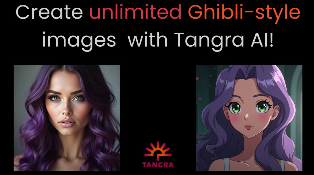 Did you know that you can create unlimited Ghibli-style images with Tangra AI Image Generator? 

youtube.com/watch?v=7RuWW0…

#studioghibli #aiartwork #chatgpt