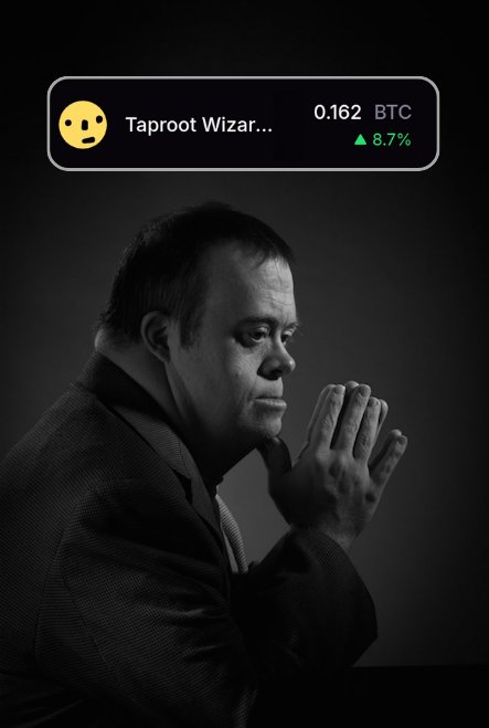 supremeleadoor's tweet photo. gm and only gm to my fellow taproot wizard holders
we're up almost 9% today
where are all the fudders now?
is wizard follow wizard a thing? haha
/higher https://t.co/hOvG5WGkMS