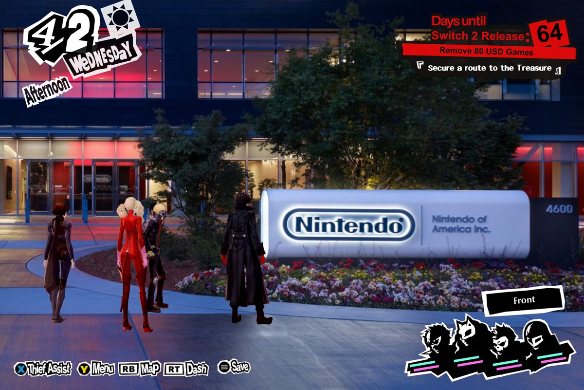 PERSONA 5 PHANTOM THIEVES CHANGE NINTENDO'S HEART FOR SWITCH 2 GAME PRICING