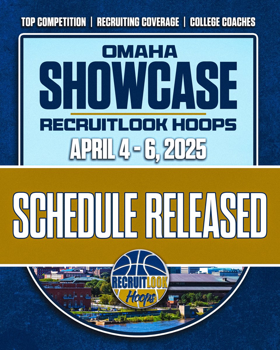 Omaha Showcase | April 4-6 | #RLHoops

Schedule: tourneymachine.com/Public/Results…

Live Stream (<a href="/BallerTV/">BallerTV</a>): ballertv.com/events/omaha-s…

Media: recruitlook.com/recruitlook-ho…