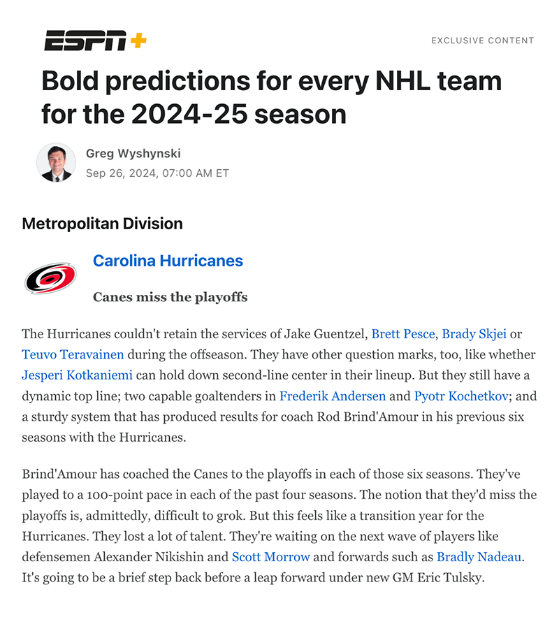 Carolina Hurricanes tweet media