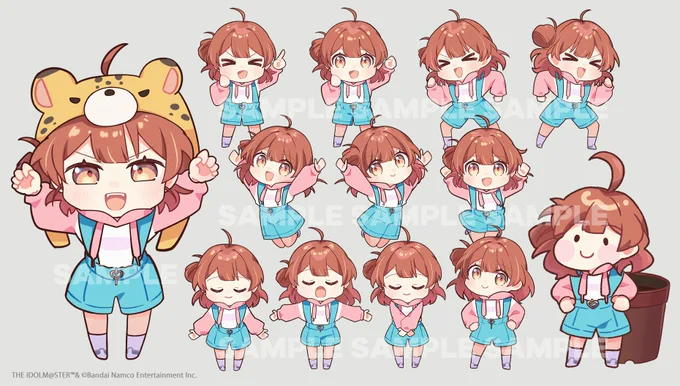 改めまして#花海佑芽 ちゃんお誕生日楽曲「つよつよ最強エクササイズ」のリリックビデオにてちっさい佑芽ちゃんと背景を数点描かせていただきました!ムッキムーキ!よろしくお願いします!花海佑芽生誕祭2025 #学マス#つよつよ最強エクササイズ 