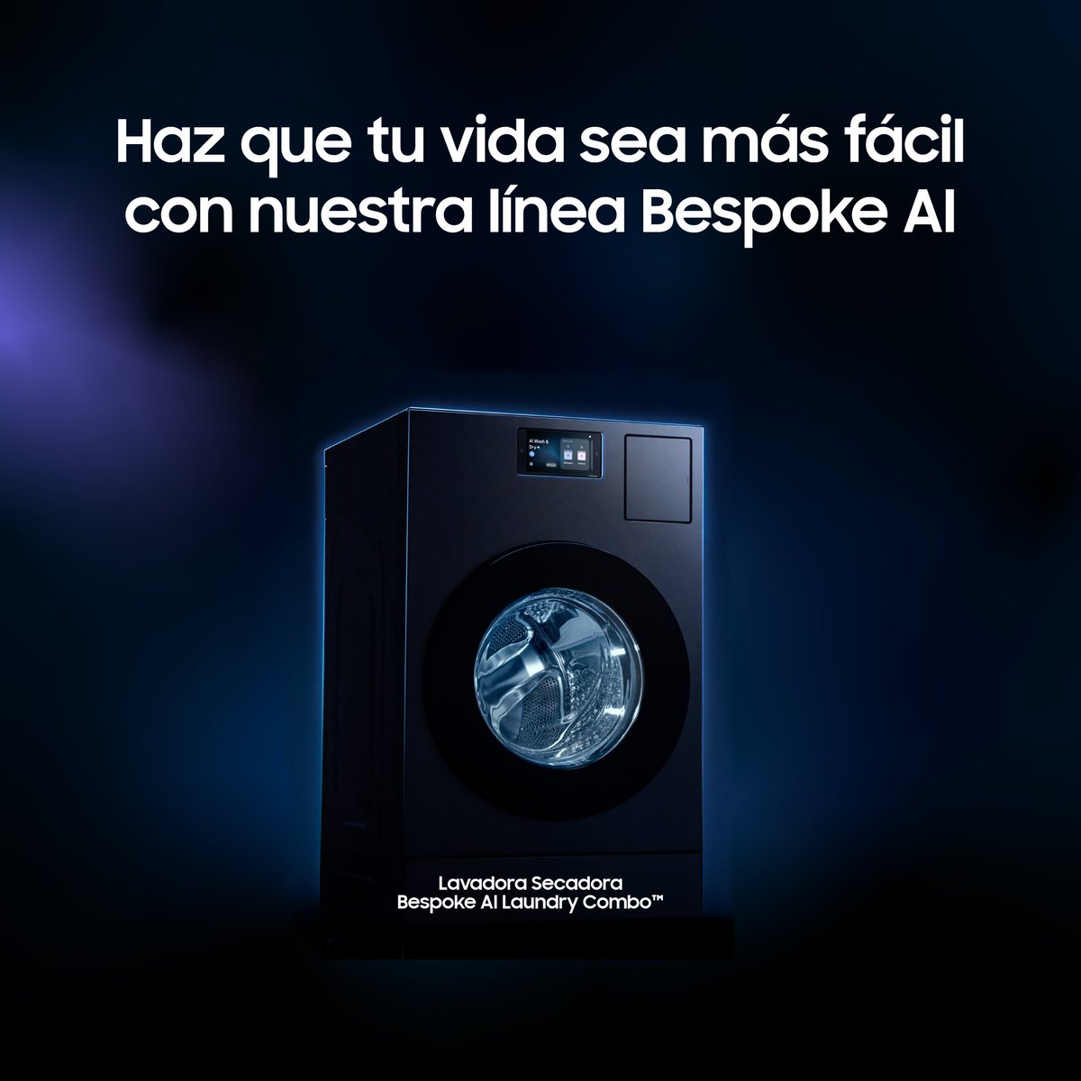 Con la AI de aliada no habrá nada que te detenga. Haz de tu hogar un mundo inteligente con nuestra Lavadora Secadora #Bespoke AI Laundry Combo™. 👀 👉 Regístrate y recibe un descuento de hasta $1’200.000, solo registrando tus datos: spr.ly/6010Fwl64