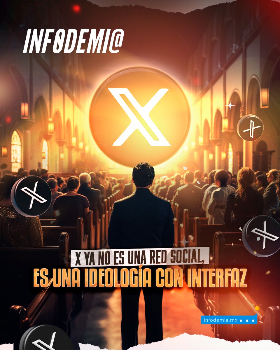 infodemiaMex's tweet photo. “No se trata de rechazar la tecnología, se trata de preguntarnos quién la diseña, para qué sirve, a quién beneficia y a quién deja fuera, porque si no lo hacemos, si seguimos creyendo que estas herramientas son neutras”

✍️X no es una red social, es una ideología con interfaz, por @_ernesto_ag 

🔴 https://t.co/CeOrCHjI9K