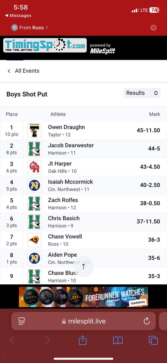 Senior Owen Draughn starts off his season with not one, but TWO first place finishes!