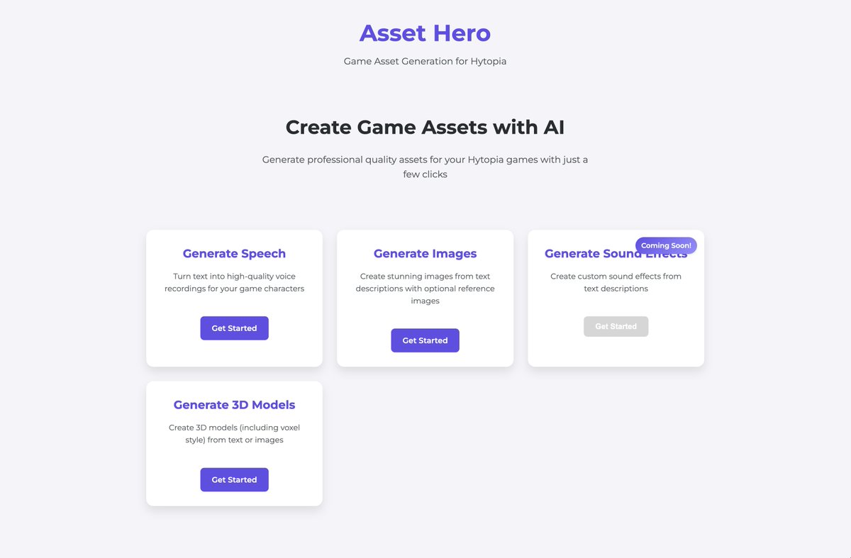added image generation. now you can generate an image on here, then take that image and use it to generate a 3d model.

tomorrow morning i'll work on combining them so you can go from text -> 3d model in one step.