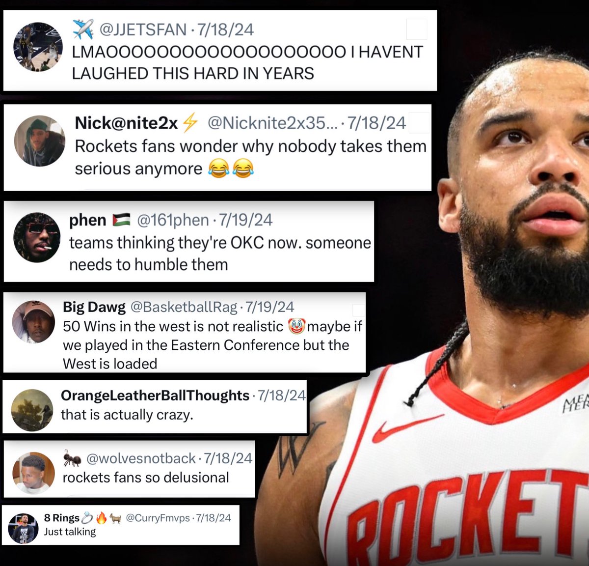 “Call me crazy… but this Rockets team can win 50 games”