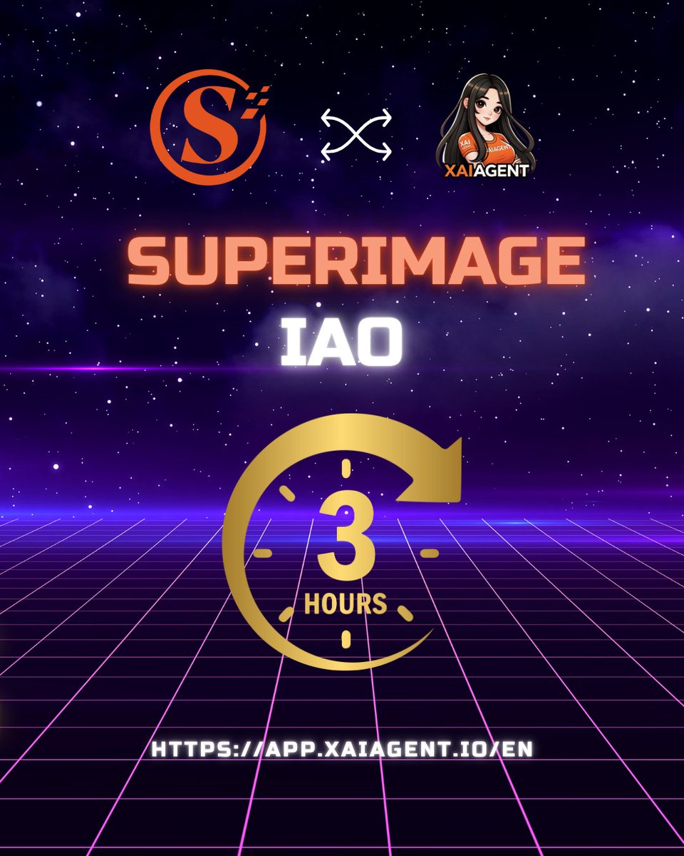AISuperImage's tweet photo. ⏳ 3 HOURS LEFT – ARE YOU READY? 🔥
💥 SuperImage IAO is just 3 hours away! The decentralized AI revolution is about to begin!

✅ Wallet topped up?
✅ Strategy locked in?
✅ Ready to catch this AI wave? (Don’t miss it!)
📅 Today | ⏰ 14:00 (SGT)

GET ON BOARD!
#SuperImage #XAA https://t.co/t0e2iqtOuc